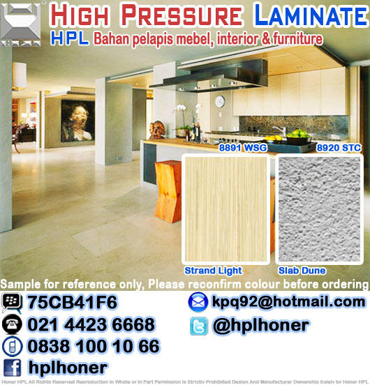 LEMARI, RAK TV, TEMPAT TIDUR BACK DROP PANEL TV, KITCHEN SET HPL