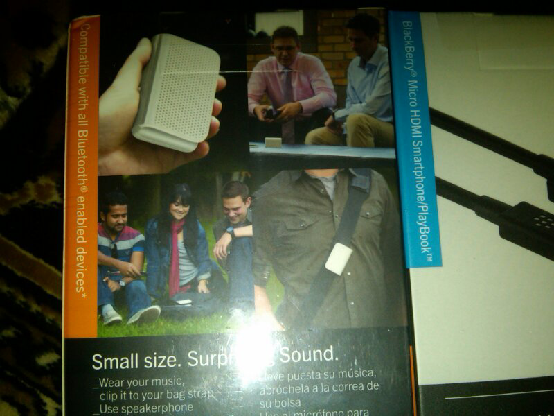 original HDMI cable for blackberry + blackberry bluetooth mini stereo speaker,,BNIB