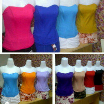 Longtorso/Kamisol/Bustier murah S/M/L/XL/Jumbo - 32 warna