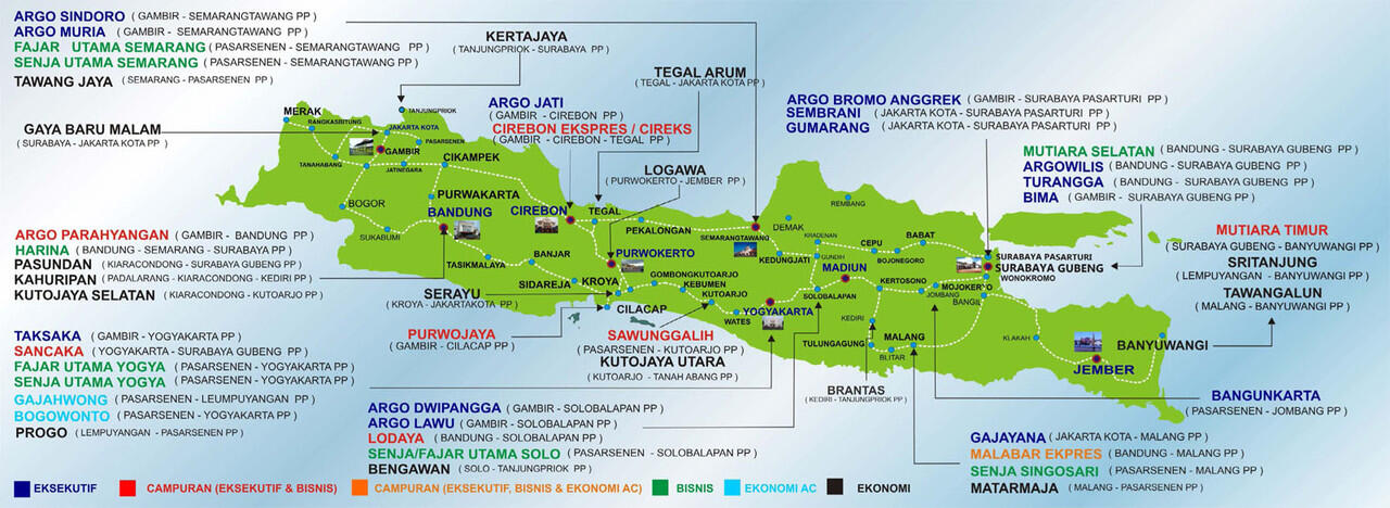 Asal-usul nama kereta api yang sering Agan denger...