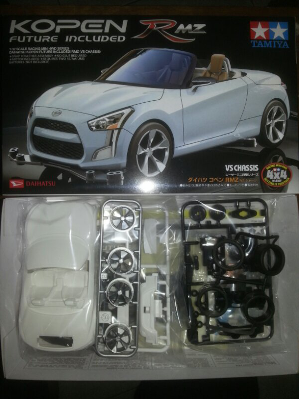 Jual Tamiya Mini 4WD Daihatsu Copen RMZ (VS Chassis)