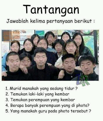 &#91;Just for fun&#93; Tebak soal dari gambar ini gan