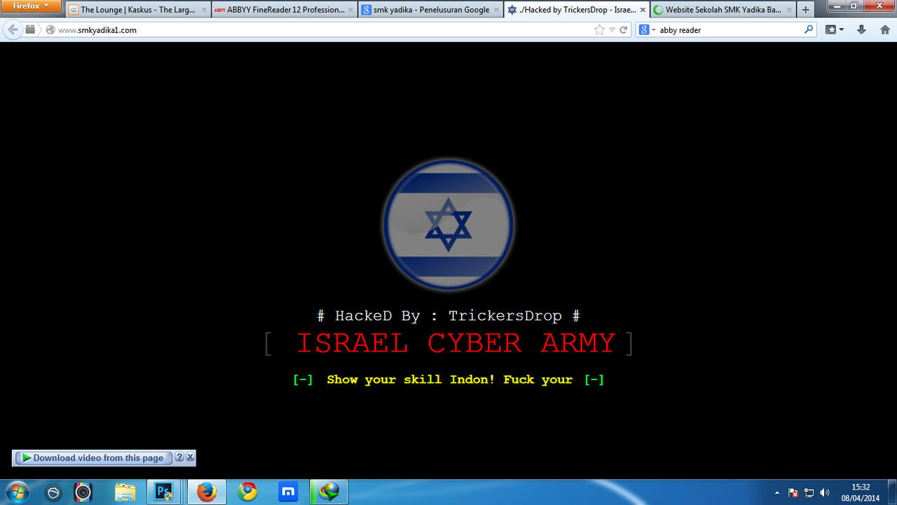 &#91;Breaking News&#93; Israel Hack website Indonesia
