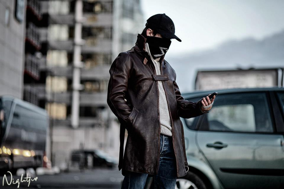 Keren Gan, Modal Jaket Kulit, Penutup Wajah Dan Topi, Agan Bs Buat Cosply Watch Dogs