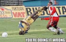 Kumpulan Foto Kejadian Lucu Sepak Bola