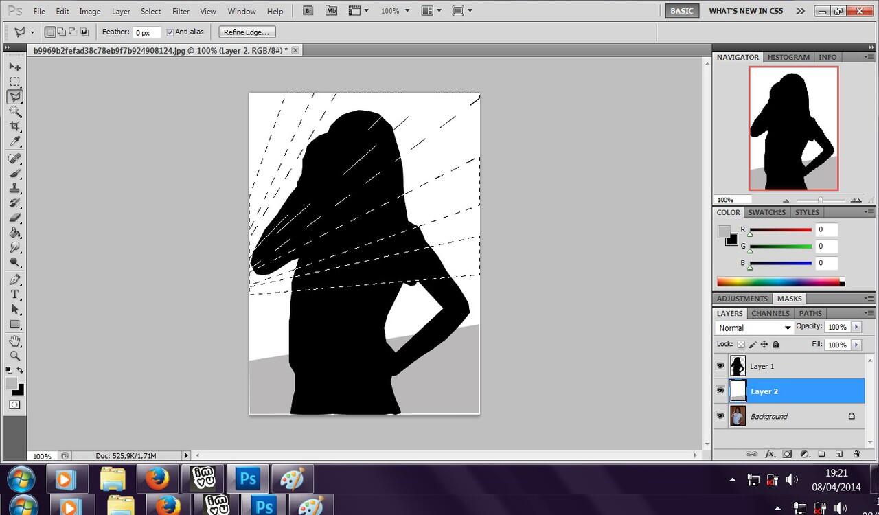 Belajar Photoshop,Cara Membuat Efek Silhouette