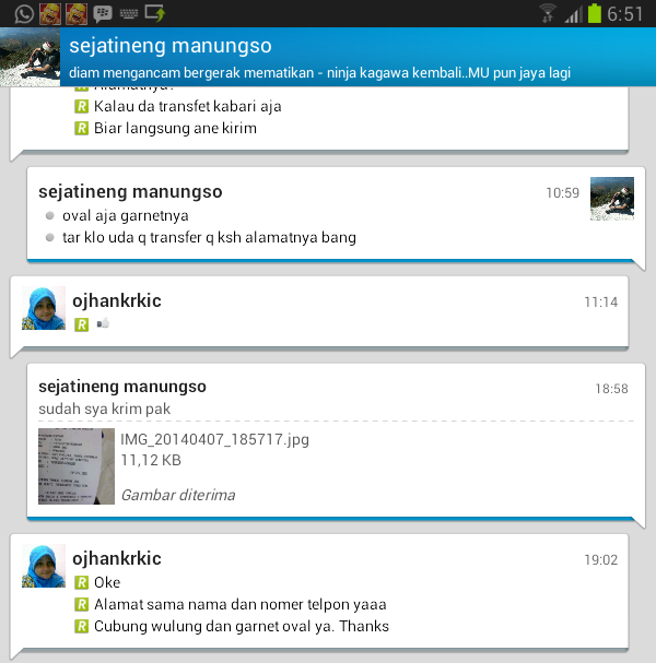lelang kolpri kerikil (garnet, kecubung, kalimaya, ruby, jamrud, dll) closed 8-4-2014