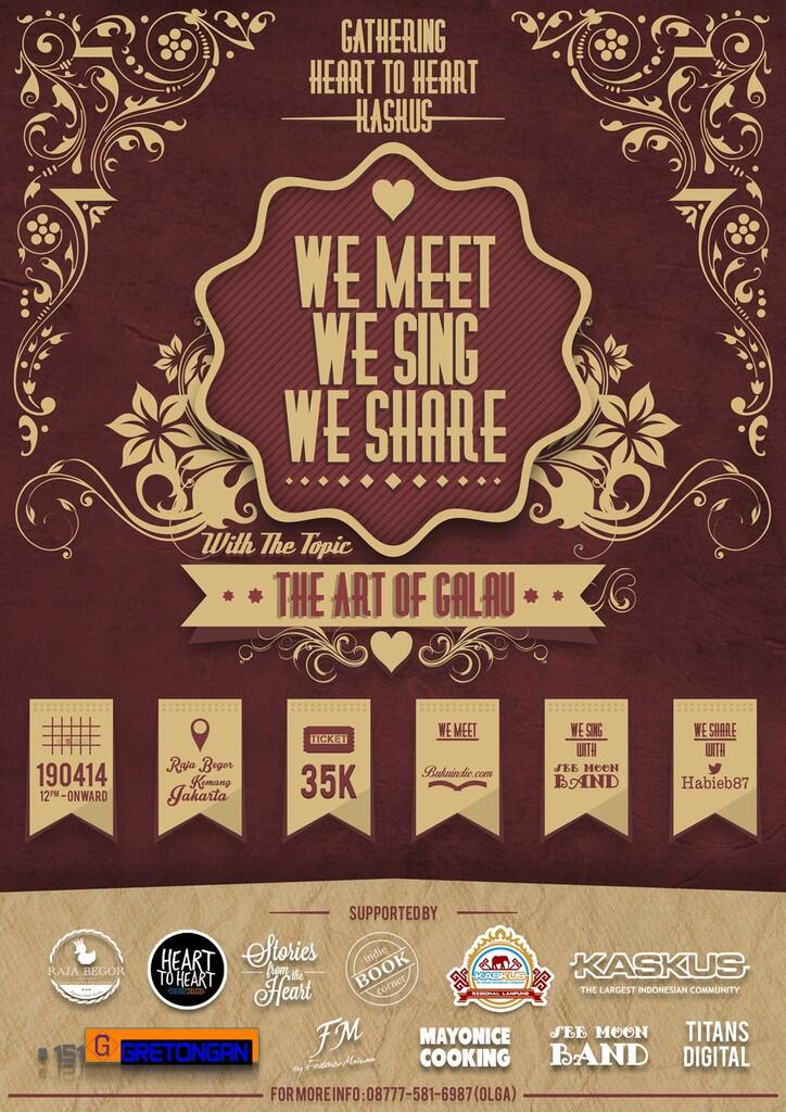 We Meet,We Sing,We Share Gathering ||190414 || Begor - Kemang
