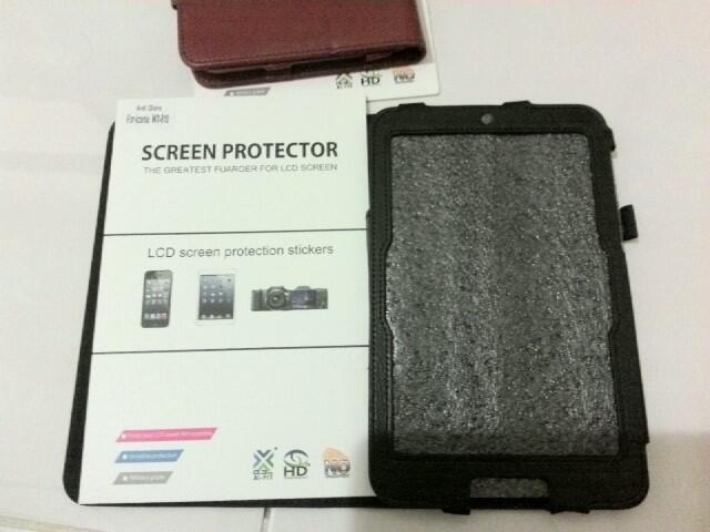 ACER ICONIA W3 CRAZY HORSE LEATHER CASE PREMIUM QUALITY + ANTI GLARE!!!