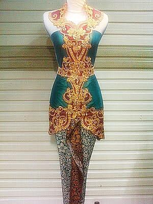 JUAL KEBAYA BAHAN GLITTER POLA