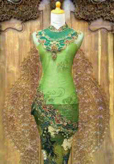 JUAL KEBAYA BAHAN GLITTER POLA