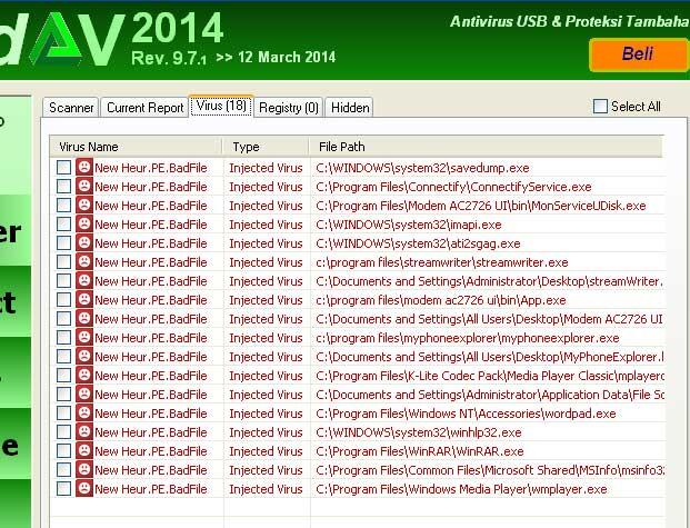 Please help gan, kompi ane kena Virus New Heur.PE.BadFile