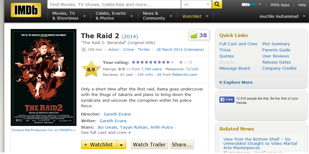 Tentang The Raid 2. masuk aja, ga n yesel ko..