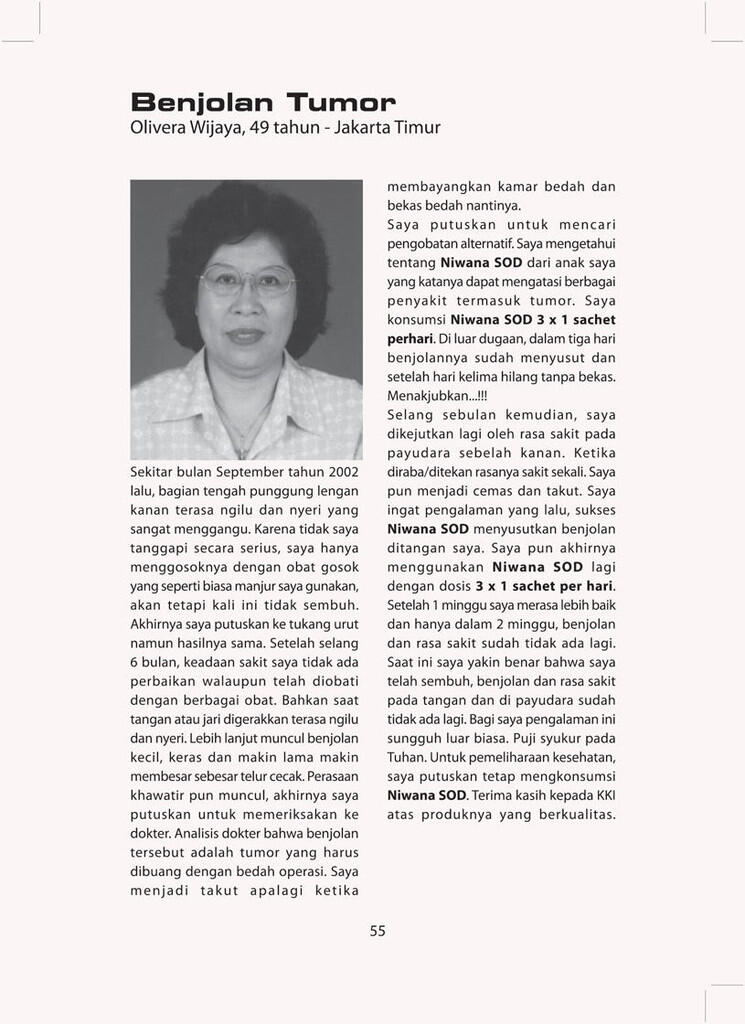 Nirwana SOD Menyembuhkan Berbagai Penyakit