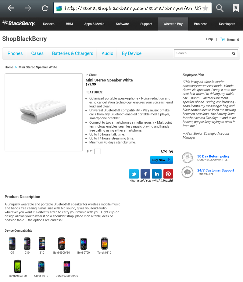 original HDMI cable for blackberry + blackberry bluetooth mini stereo speaker,,BNIB