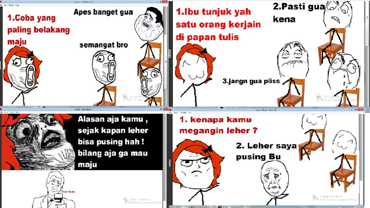 Temen ane waktu SMP gan ngakak++ (meme)