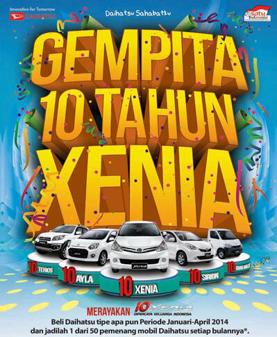 Daihatsu Ayla, Xenia, Terios, Sirion, Luxio, Granmax *Angsuran Termurah Sekaskus :)