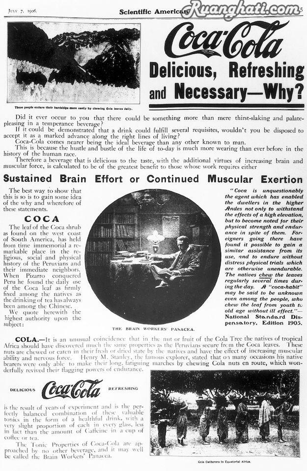 Fakta menarik tentang sejarah berdiri nya COCACOLA