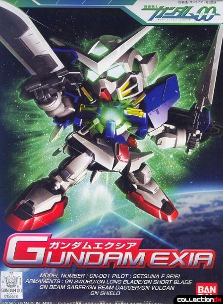 Gundam SD exia dan 00 seven sword - Action base untuk HG dan MG