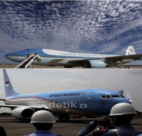 Membandingkan Pesawat 'Garuda' RI-1 dan 'Air Force One' AS