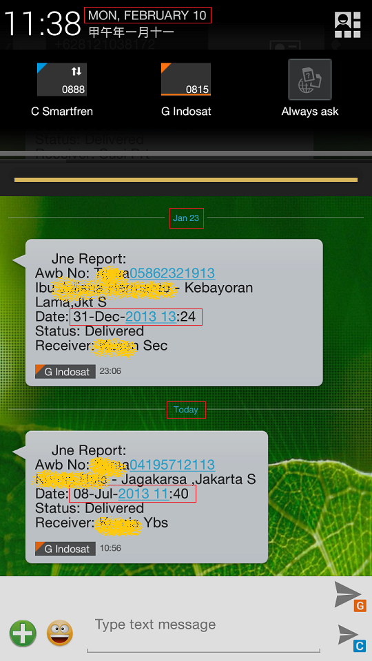 Delivery Report JNE Telat 7 Bulan