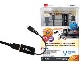 PX MHL 2200 menjadikan Layar TV layaknya Smartphone