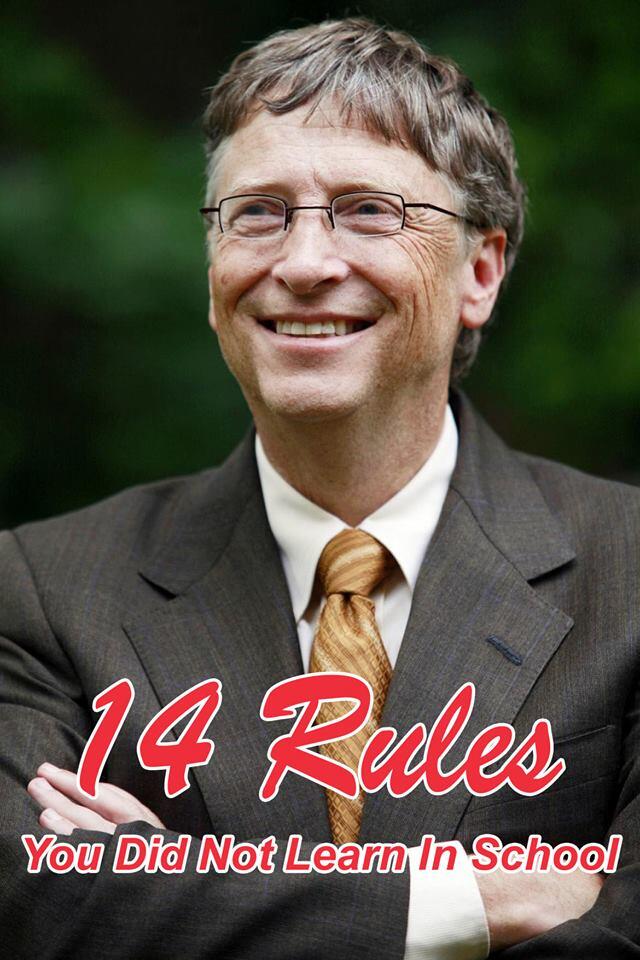 14 Aturan Dari Bill Gates Yang Tidak Pernah Kita Pelajari Di Sekolah - Inspirasi