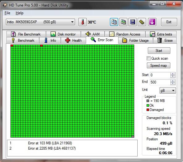 Hardisk error