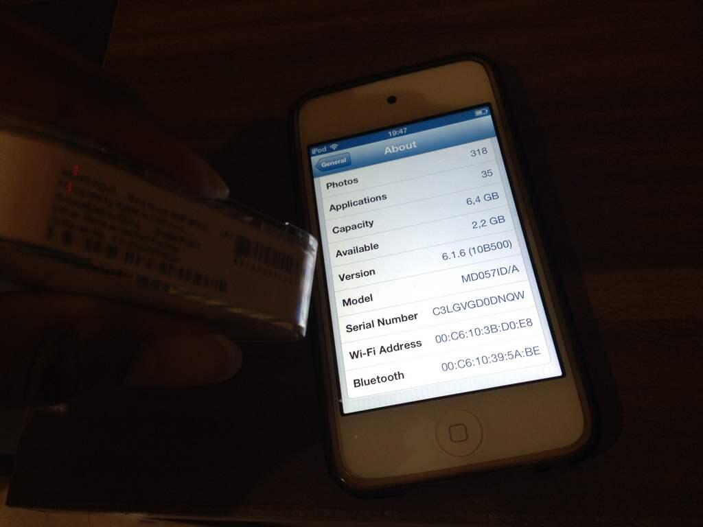 Ipod Touch 4 8GB white