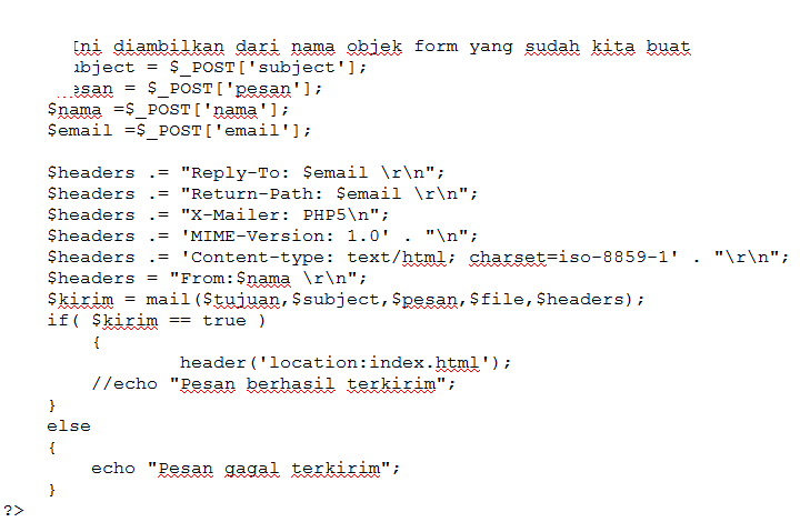&#91;Help&#93; Cara membuat form contact dengan HTML &amp; PHP