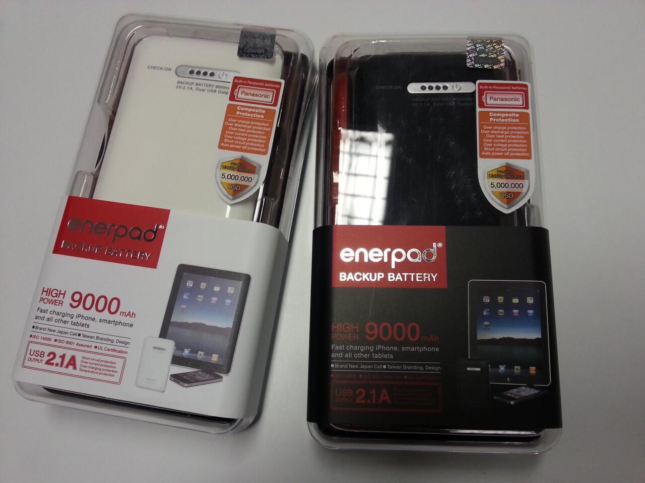 ENERPAD POWER BANK ORIGINAL GARANSI 1 TAHUN 6000MAH, 9000MAH ENERPAD INDONESIA