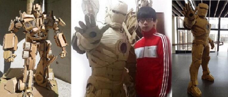 Karya Seni Kardus Lainnya yg Memukau dari Seniman Pencipta IronMan Kardus