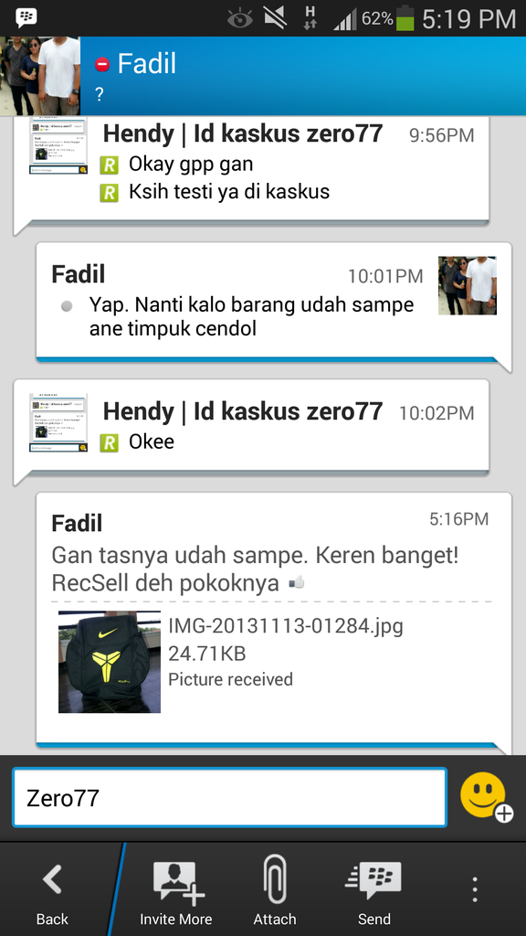 Feedback dan Testimonial Zero77