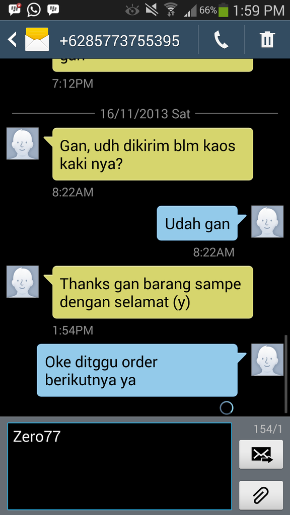 Feedback dan Testimonial Zero77