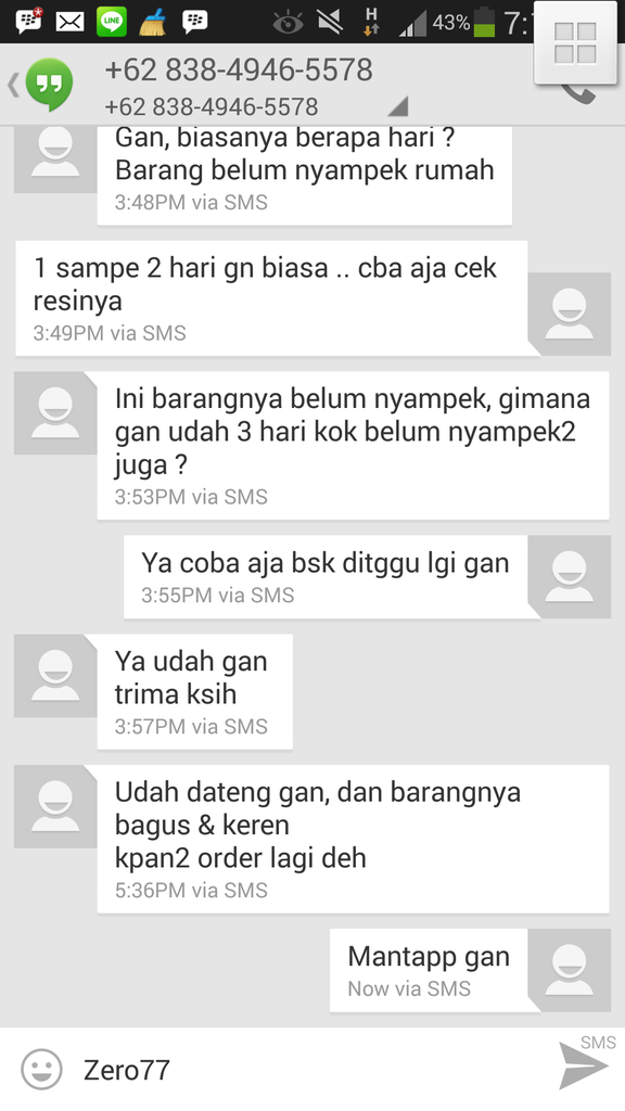 Feedback dan Testimonial Zero77