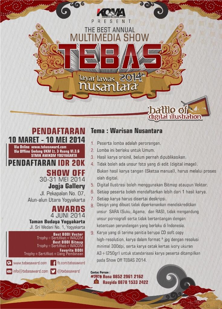 Ikut Yuk Digital Competition ( Desain Kompetisi ) - TEBAS 2014 | AMIKOM Yogyakarta