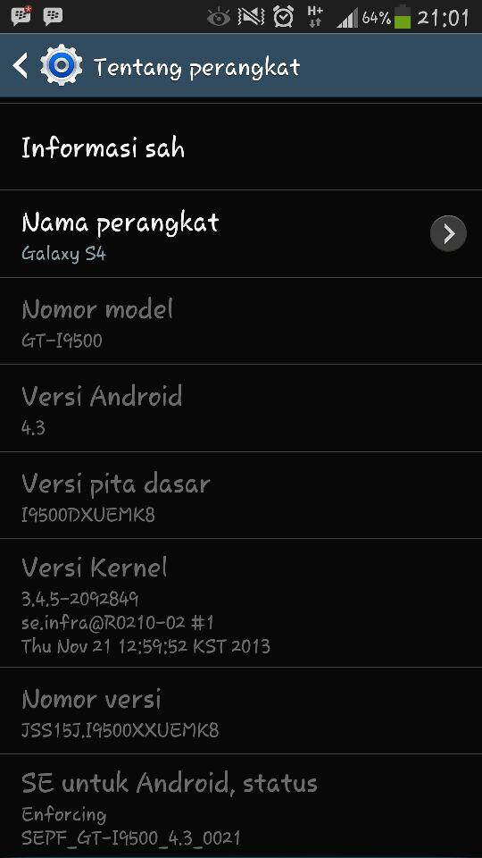 Jual Murah : Samsung Galaxy S4 GT-I9500 (Kondisi Second) DIJAMIN GAK RUGI