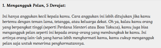 Arti Dari Derajat Hormat Membungkuk Orang Jepang