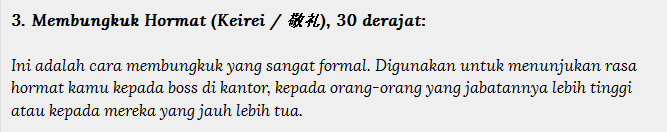 Arti Dari Derajat Hormat Membungkuk Orang Jepang