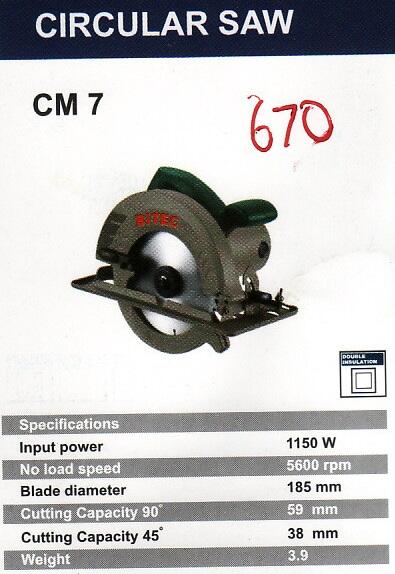 Terjual Mesin Circle / Circular Saw Makita, Maktec, Bosch