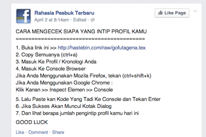 Facebook Akan Basmi Pengguna yang Minta Like dan Share