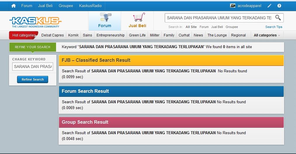 SARANA DAN PRASARANA UMUM YANG TERKADANG TERLUPAKAN