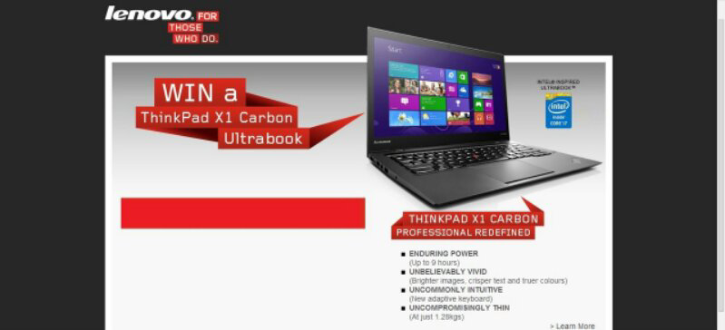 FREE LENOVO THINKPAD CARBON