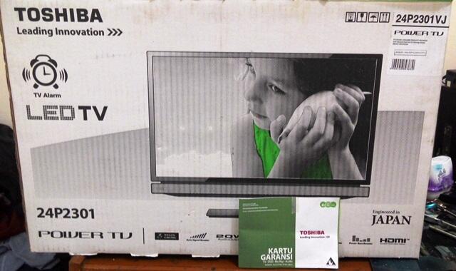 TV Toshiba 24P2301VJ kondisi mulus garansi panjang murmer Jaktim