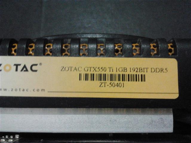 JUAL zotac gtx 550ti 1gb 192 bit ddr5, Pixelview 9500GT 512MB DDR3