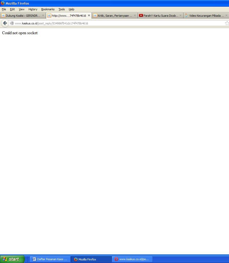 untuk andrew darwis, kaskus &amp; moderator yang bisa jawab solusi could not open socket