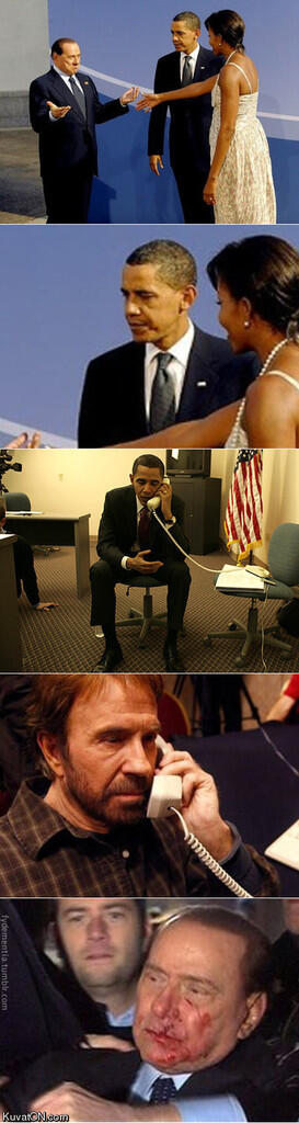 Obama Cemburu, Chuck Norris Bertindak