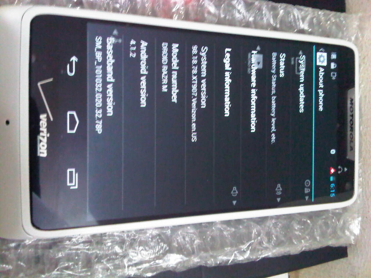 Android Motorola MOTO RAZR M XT907 VERIZON ExUs Gsm-Cdma ruim Mulus ajib Fullset