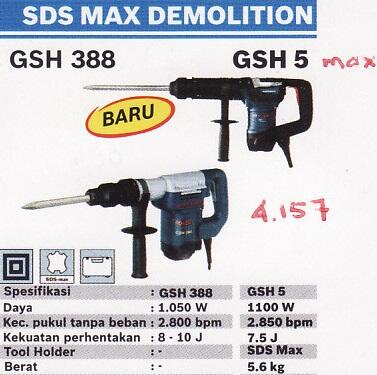 Terjual Mesin Bobok Beton Jack Hammer Demolition Hammer Bosch