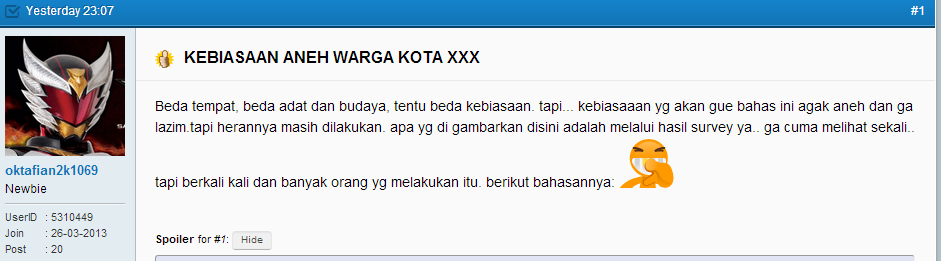 Ini orang Gila atau orang waras ?? Gak sampai 10 jam, dah bikin 10 Thread !